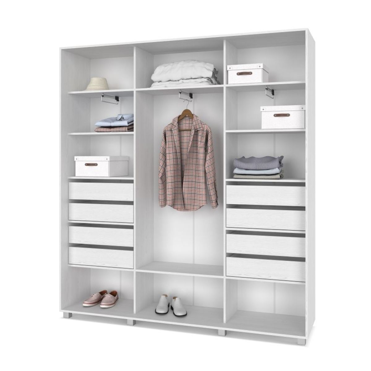 МАРТИН Шкаф-купе с зеркалами Анкор светлый (2200*450) М423 | фото 4