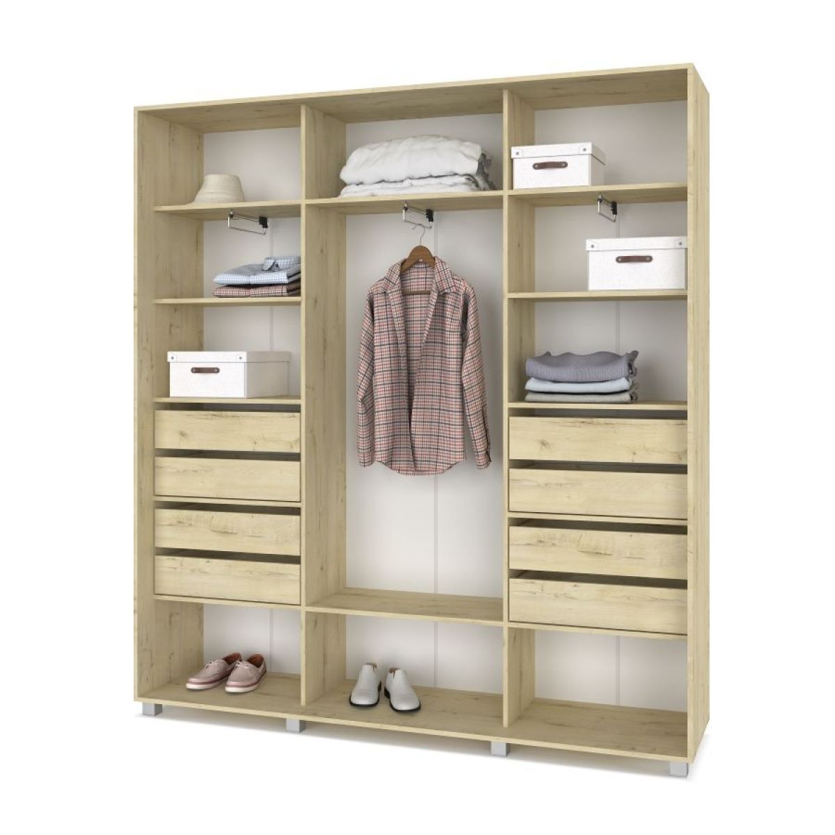 МАРТИН Шкаф-купе с зеркалами Ирландский дуб (2400*450) М443 | фото 4