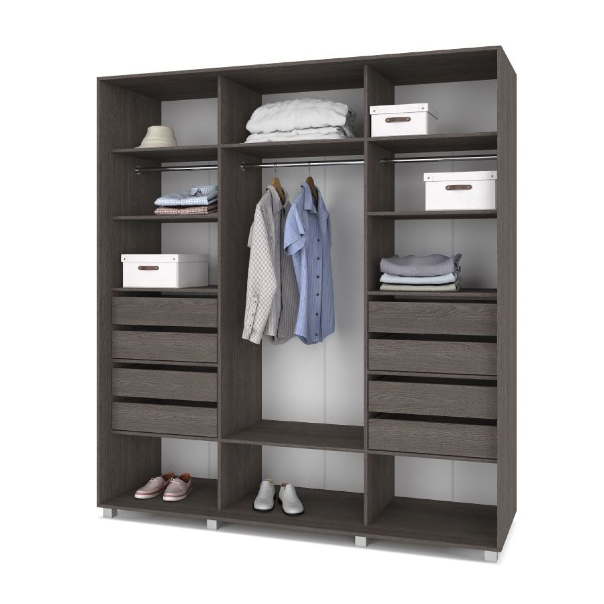 МАРТИН Шкаф-купе с зеркалами Анкор темный (2000*600) М603 | фото 4