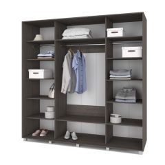 МАРТИН Шкаф-купе с зеркалами Анкор темный (2200*600) М623 | фото 2