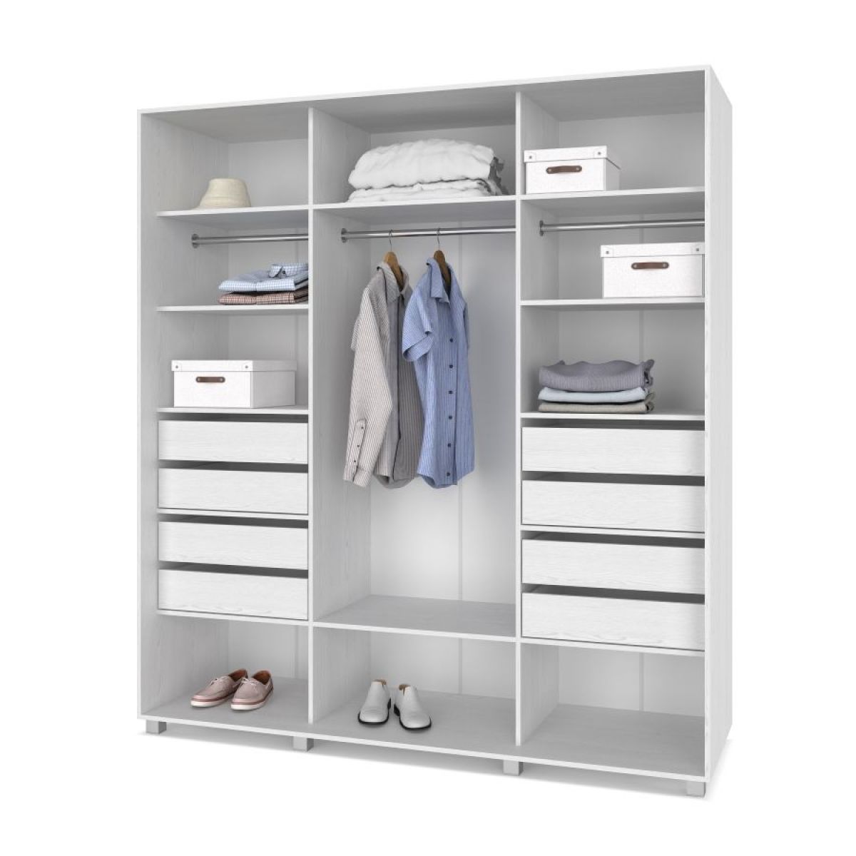 МАРТИН Шкаф-купе с зеркалами Анкор светлый (2400*600) | фото 4