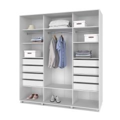 МАРТИН Шкаф-купе с зеркалами Анкор светлый (2400*600) | фото 4